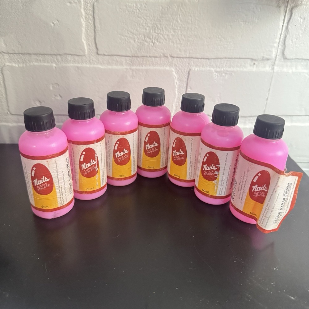 Lot of 7 Nails Cuticle Remover 60 ml Each 420 ml Total Pink